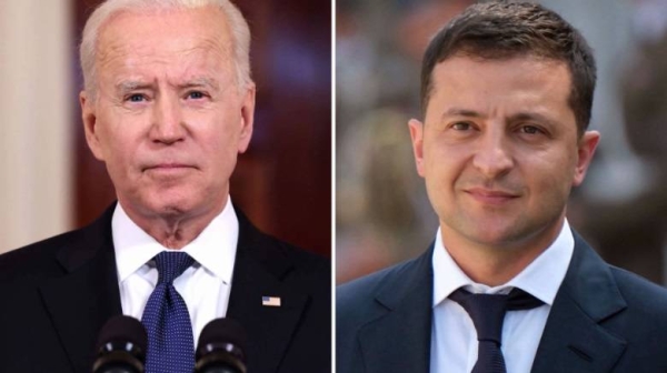 President Joe Biden and Ukrainian President Volodymyr Zelensky