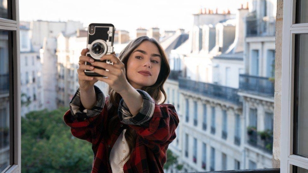 Lily Collins in Emily in Paris.