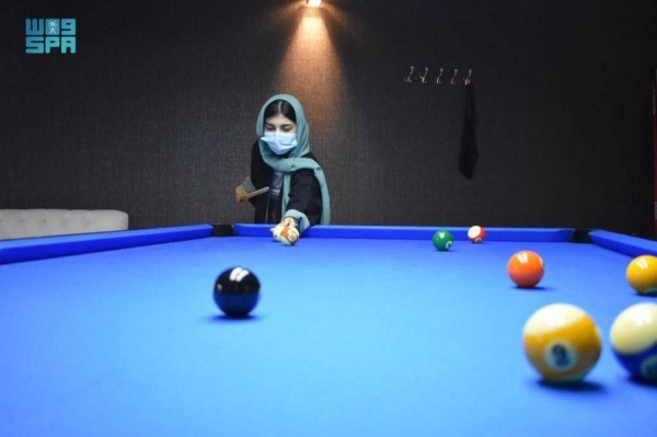 Saudi female billiards team prepares for international tournament in Egypt