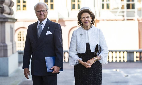 File photo of the king and queen of Sweden.