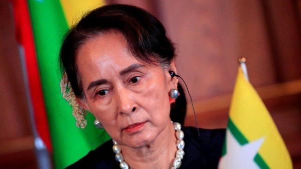 The Nobel laureate has been in custody since a military coup last February.