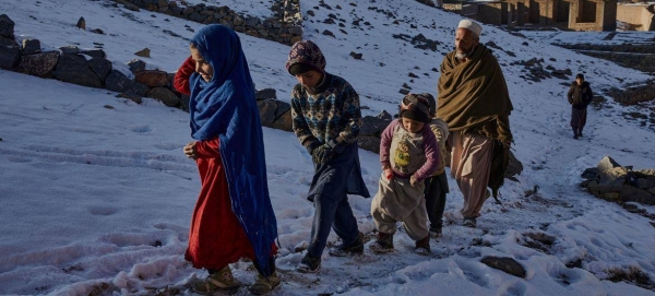 Displaced families face a harsh winter and food shortages in Kabul, Afghanistan.