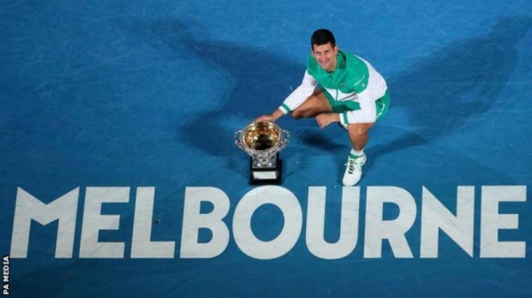 Djokovic has won a record nine men's Australian Open titles.