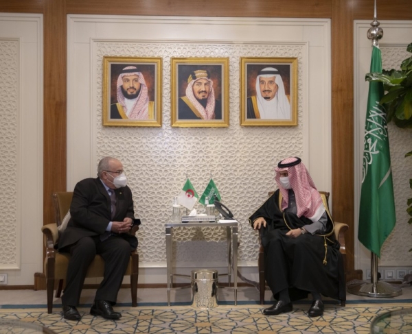 Minister of Foreign Affairs Prince Faisal Bin Farhan Bin Abdullah on Tuesday at the Ministry's office received the message conveyed to him by Algerian Foreign Minister Ramtane Lamamra.