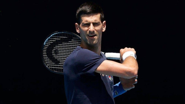 Novak Djokovic has been preparing for the Australian Open since a judge overturned the government's decision to cancel his visa.
