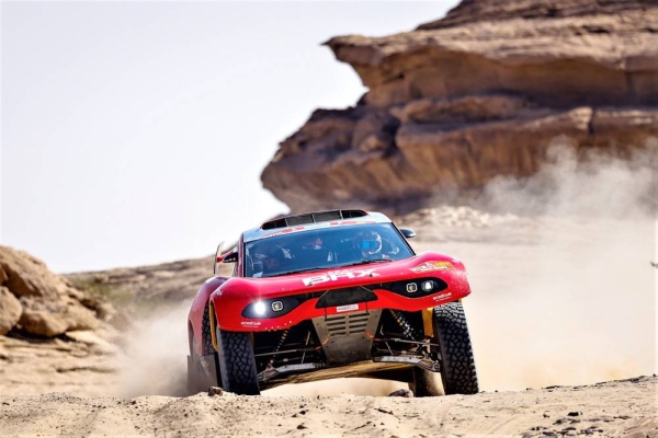  Loeb Sébastien (Fra), Lurquin Fabian (Bel), in  action during the Stage 10 of the Dakar Rally 2022 between Wadi Ad Dawasir and Bisha, on Wednesday in Bisha, Saudi Arabia - Photo Frédéric Le Floch / DPPI