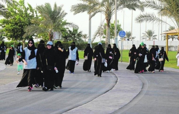 About 70 percent of the team members dropped pounds after they started walking.