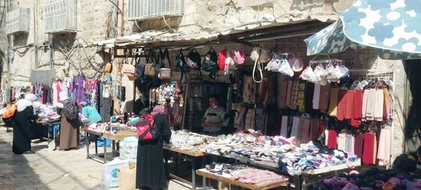 The market in Old City of East Jerusalem. — courtesy Rafique Gangat