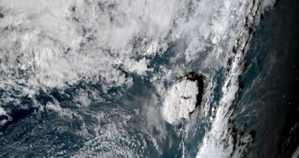 Satellite images capture the eruption of Hunga Tonga-Hunga Ha'apai