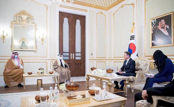 President of the Republic of Korea Moon Jae-in received in Riyadh Wednesday the Gulf Cooperation Council (GCC) Secretary General Dr. Nayef Falah Mubarak Al Hajraf.