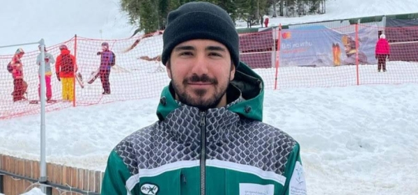Skier Fayik Abdi, who will represent Saudi Arabia at the Beijing Winter Games.