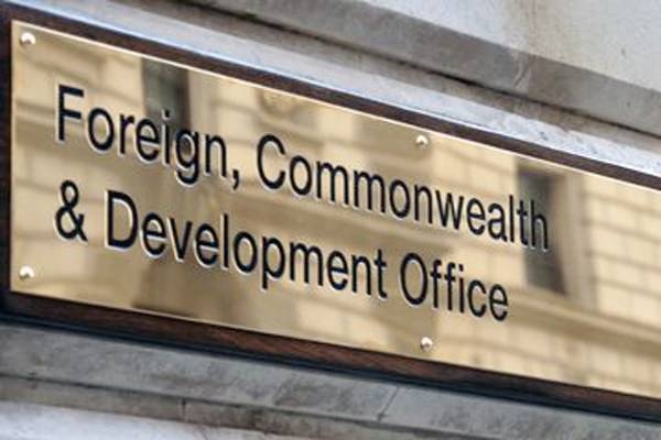 The British government on Saturday accused Russia of seeking to replace Ukraine’s government with a pro-Moscow administration.