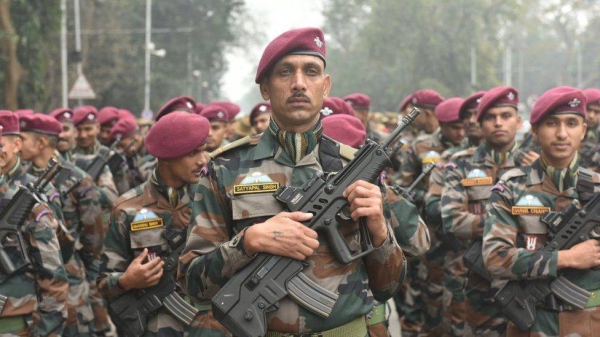 India's annual Republic Day parade is a colorful display of its military strength.