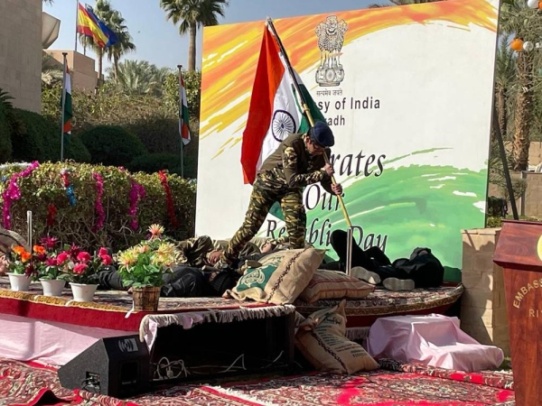 The 73rd Republic Day of India was celebrated with enthusiasm and joy in Indian Embassy with the flag hoisting ceremony on Wednesday.