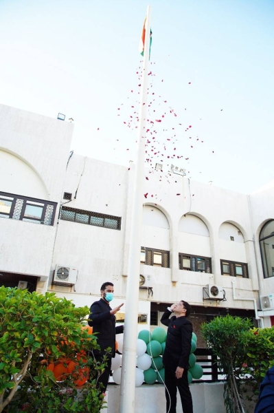 The 73rd Republic Day of India was celebrated with enthusiasm and joy in Indian Embassy with the flag hoisting ceremony on Wednesday.