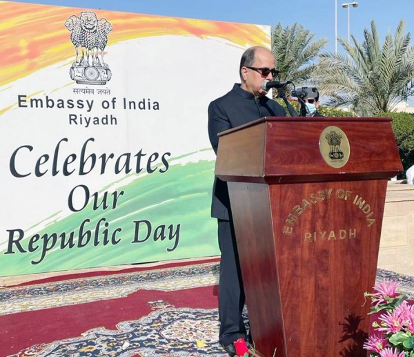 The 73rd Republic Day of India was celebrated with enthusiasm and joy in Indian Embassy with the flag hoisting ceremony on Wednesday.