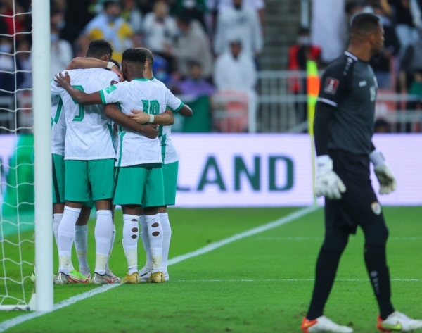 With the win, Saudi Arabia’s tally rose to 19 points, confirming at least a playoff spot with the possibility of finishing below third place eliminated. (Credit: @SaudiNT)