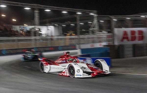 Dutch driver Nyck de Vries.drove his German Mercedes-Benz Q-Team's car to the first place in the first round of ABB FIA Formula E World Championship in Riyadh.