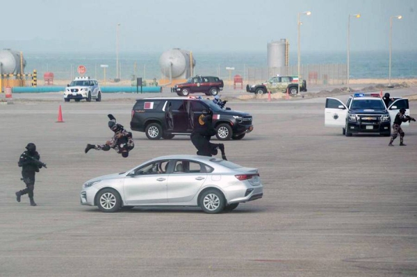 Minister of Interior Prince Abdulaziz Bin Saud Bin Naif patronized the conclusion of the “Arab Gulf Security 3” joint tactical exercise of the GCC security services.
