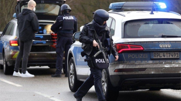 Officers have launched a major manhunt and shut roads in the area.