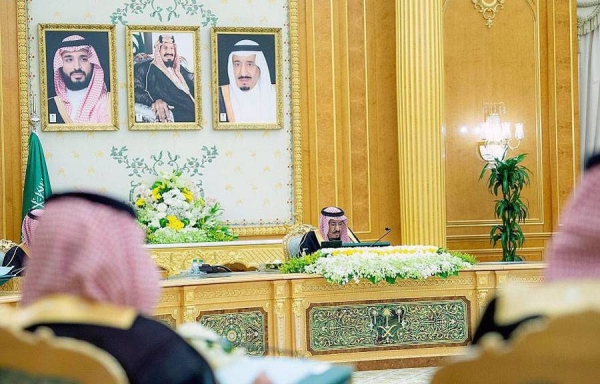 Custodian of the Two Holy Mosques King Salman chaired the Cabinet meeting at Al-Yamamah Palace here on Tuesday.