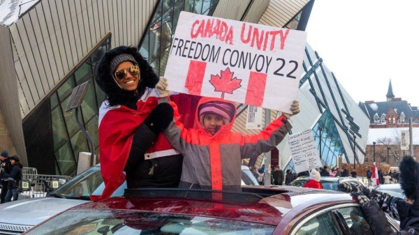 Loud and constant blare of truck horns has become one of the defining features of the movement against Canada's vaccine mandates.