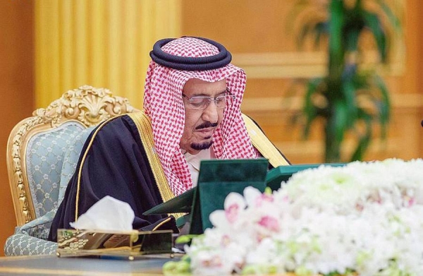 The Cabinet session, chaired by Custodian of the Two Holy Mosques King Salman at Al-Yamamah Palace in Riyadh on Tuesday.