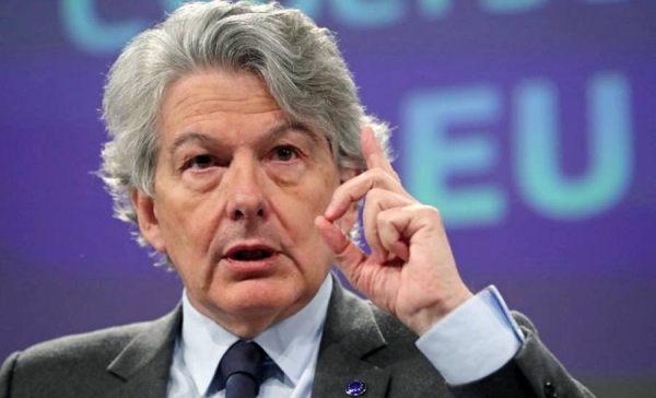 European Commissioner for Internal Market Thierry Breton seen in this file photo.