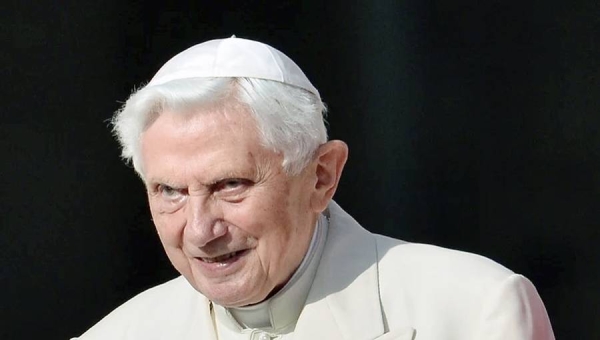 Pope Emeritus Benedict XVI in this file photo.