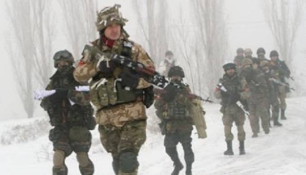 Ukrainian forces have been carrying out exercises amid concerns of a Russian invasion.