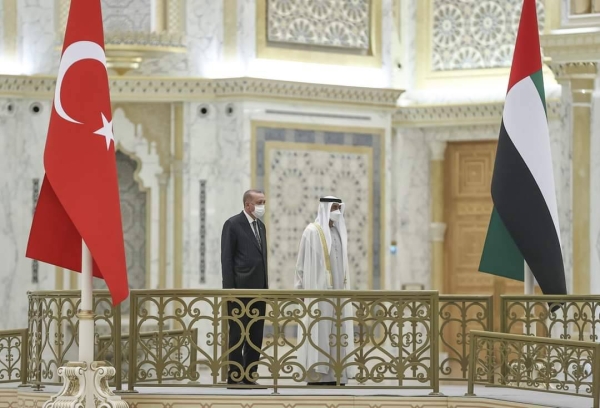 Turkish President arrives in UAE: First official visit in nearly a decade