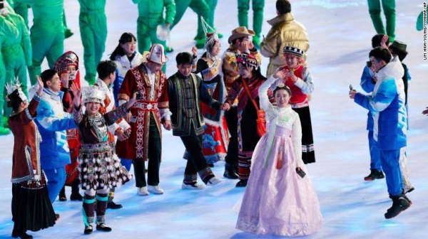 A dress worn by a performer sparked outrage in South Korea.