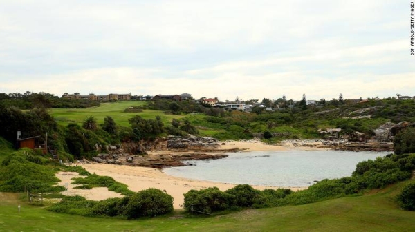 Little Bay Beach in Sydney, Australia, where the fatal shark attack took place.