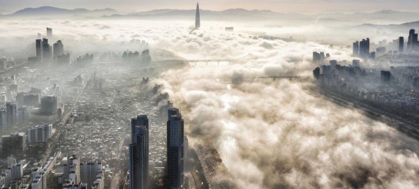 A view of Seoul in South Korea.