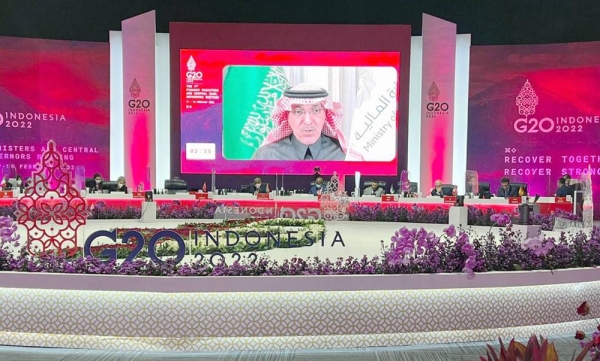 Minister of Finance Mohammed Al-Jadaan participated in the 1st G20 Finance Ministers and Central Bank Governors' (FMCBG) meeting under the Indonesian Presidency.virtually on Feb. 17-18, 2022.