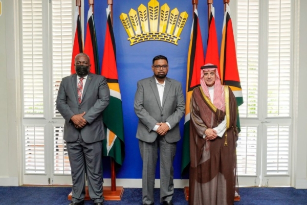 Guyana’s President receives Saudi minister