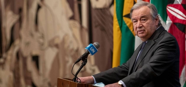 Secretary-General António Guterres briefs reporters on Ukraine.
