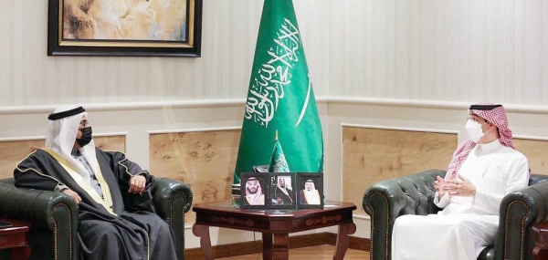 The President of the Human Rights Commission (HRC) Dr. Awwad bin Saleh Al-Awwad received here Wednesday the speaker of the Arab Parliament Adel Bin Abdulrahman Al-Asoumi.