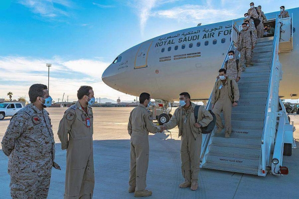 The Royal Saudi Air Force (RSAF) contingent participating in the Red Flag 2022 Exercise Wednesday arrived at the Nellis Base in the US.