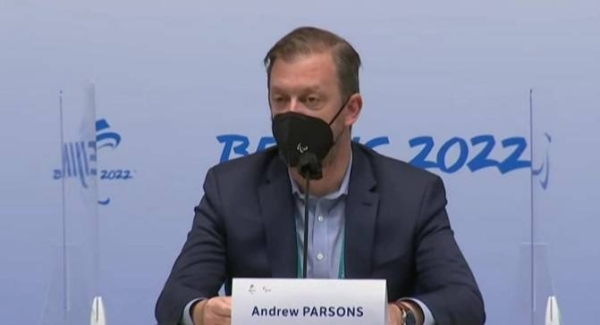 IPC President Andrew Parsons announces the decision.