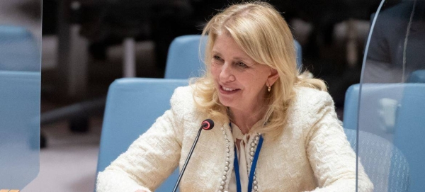 Martin Griffiths, Under-Secretary-General for Humanitarian Affairs and Emergency Relief Coordinator, briefs the Security Council meeting on threats to international peace and security.