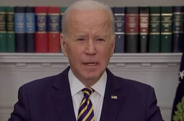 US President Joe Biden bans all Russian oil and gas imports.