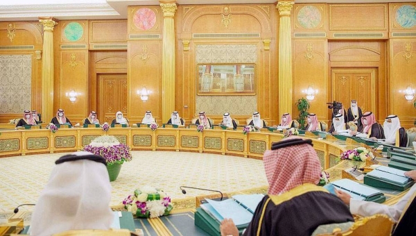 Custodian of the Two Holy Mosques King Salman chaired the Cabinet session at Al-Yamamah Palace in Riyadh Tuesday.