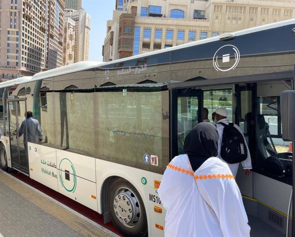 Free trial run of second phase of Makkah Bus Project begins