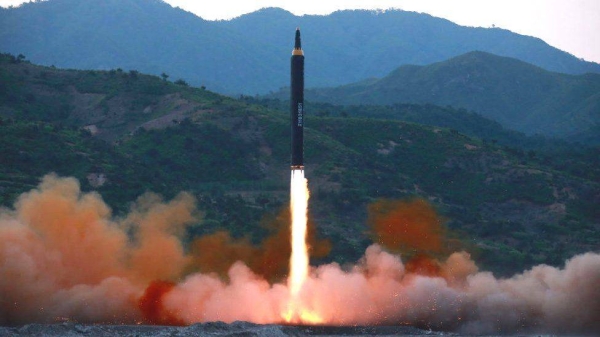 File photo of a previous North Korea ballistic rocket launch.