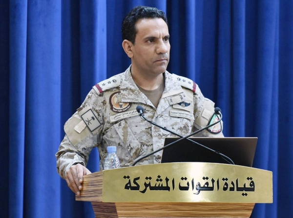 Arab Coalition ;spokesperson Brig. Gen. Turki Al Maliki.