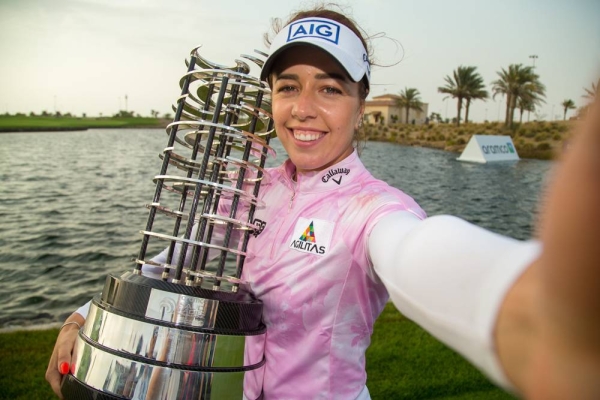 Georgia Hall won the Aramco Saudi Ladies International by five shots