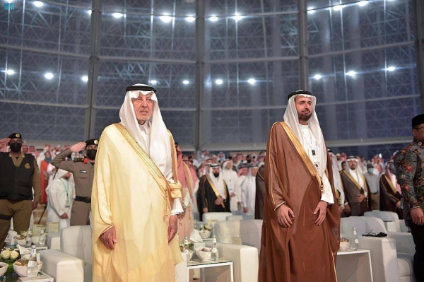 Prince Khaled Al-Faisal, Advisor to the Custodian of the Two Holy Mosques and Governor of Makkah region, on Monday attended the launching of the Conference and Exhibition of Hajj and Umrah Services titled “Transformation toward Innovation” at the Jeddah Superdome.