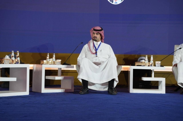 Mayor of Riyadh Region Prince Faisal Bin Abdulaziz Bin Ayyaf, during the 19th General Conference of the Arab Towns Organization