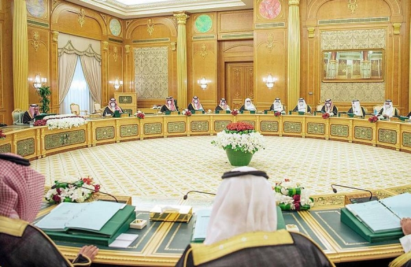 Custodian of the Two Holy Mosques King Salman chaired the Cabinet sessions at Al-Yamamah Palace Tuesday.
